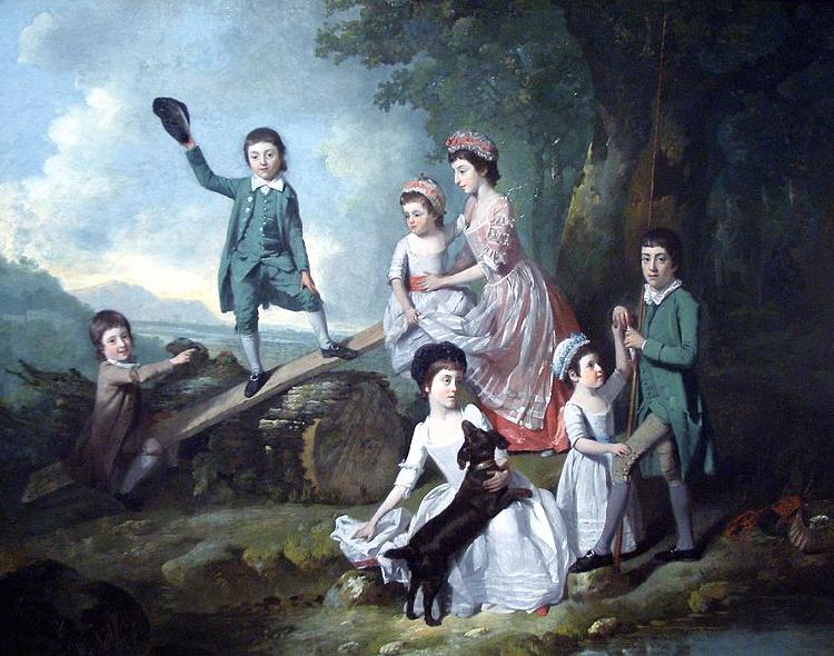 Johann Zoffany The Lavie Children oil painting image
